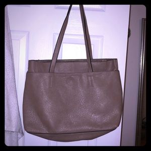 Beige tote bag
